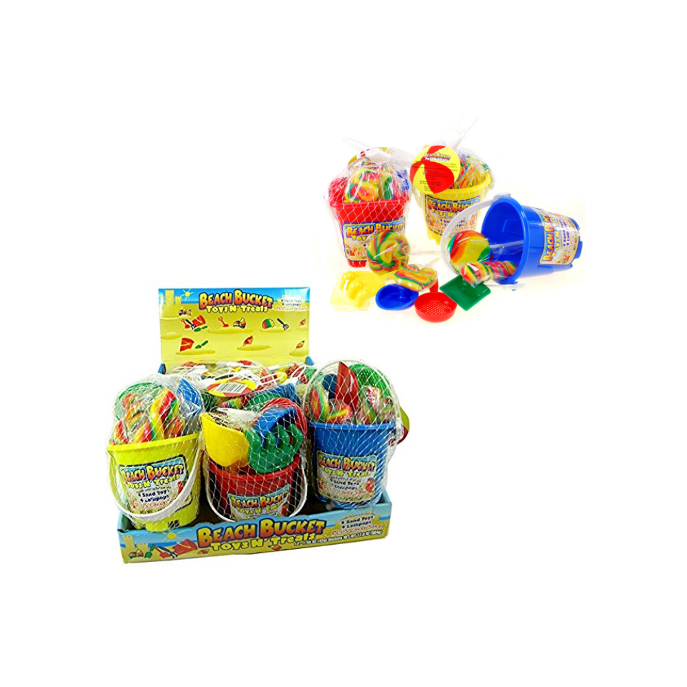 BEACH BUCKET TOYS N' TREATS 12/1.48oz