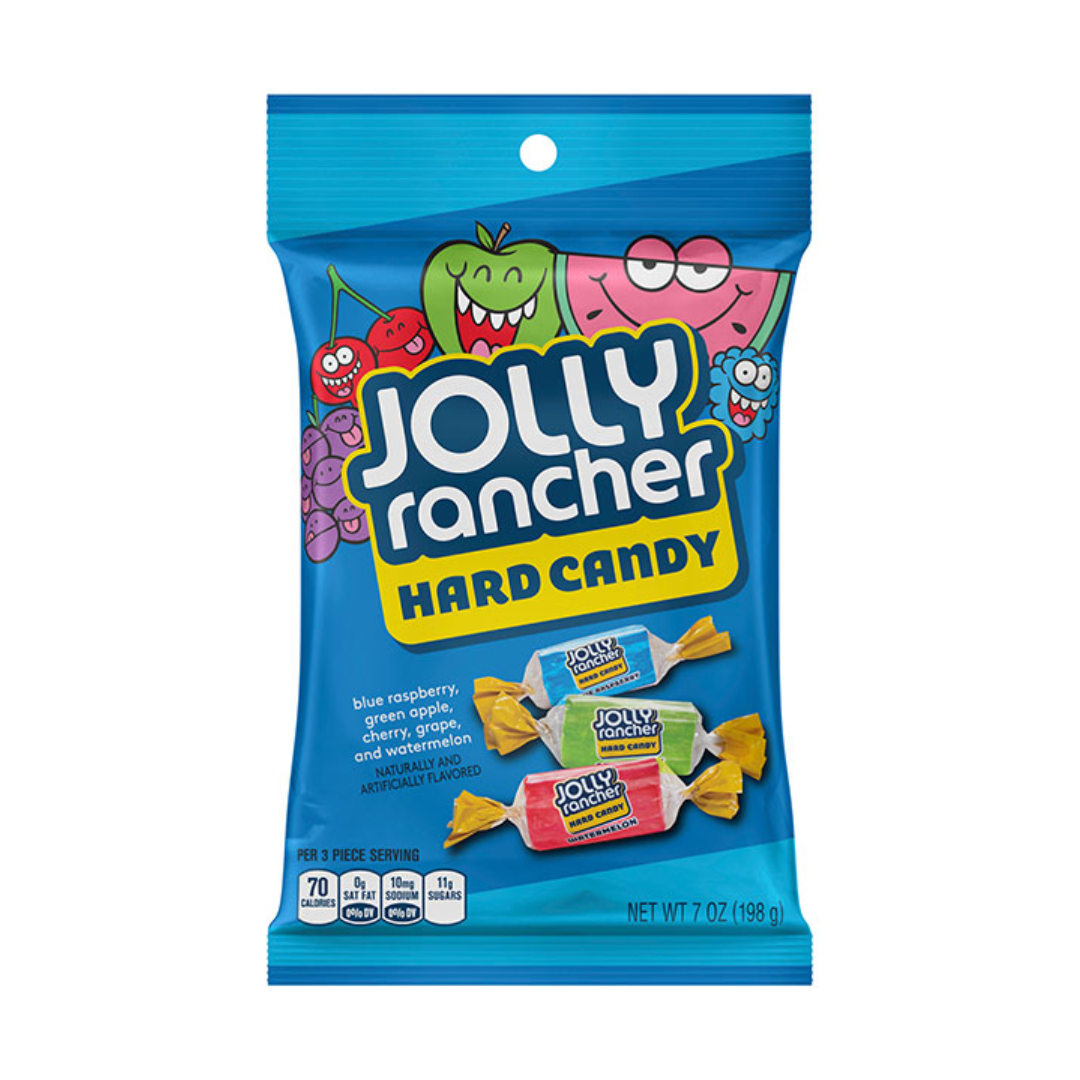 JOLLY RANCHER HARD CANDY PEG BAG 12/7oz