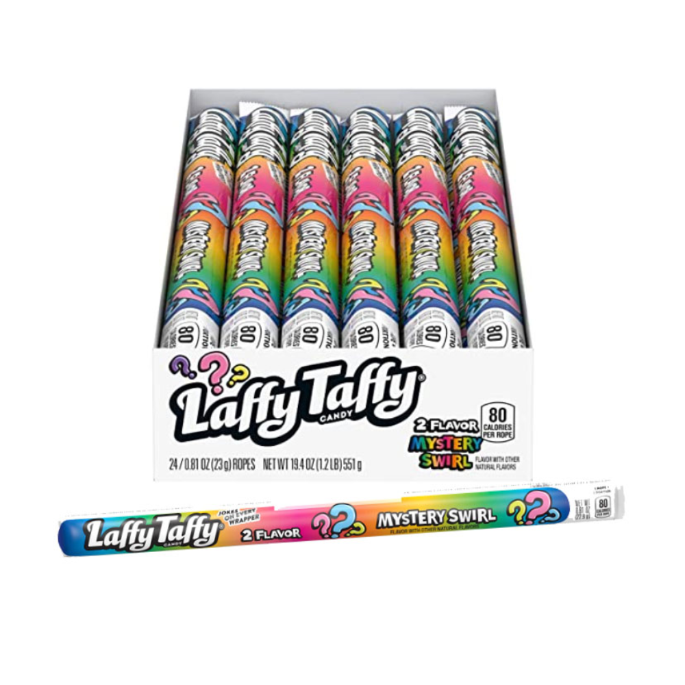 LAFFY TAFFY ROPE IN DISPLAY - MYSTERY SWIRL 24/.81OZ