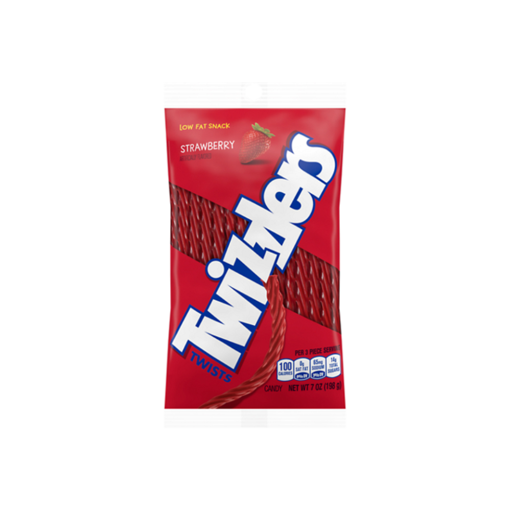 TWIZZLERS STRAWBERRY TWISTS PEG BAG 12/7oz