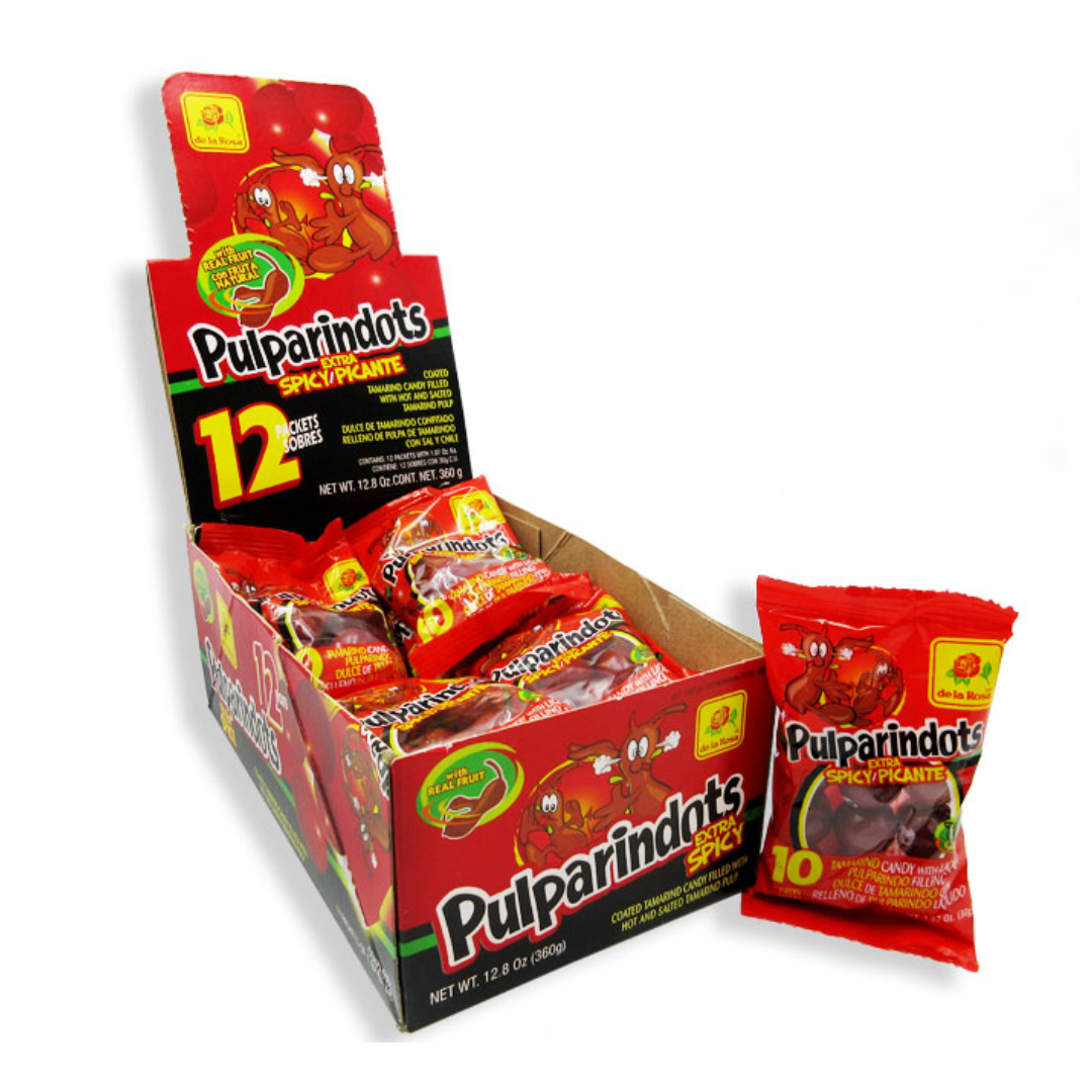 DE LA ROSA PULPARINDOTS - SPICY 12/1.07OZ