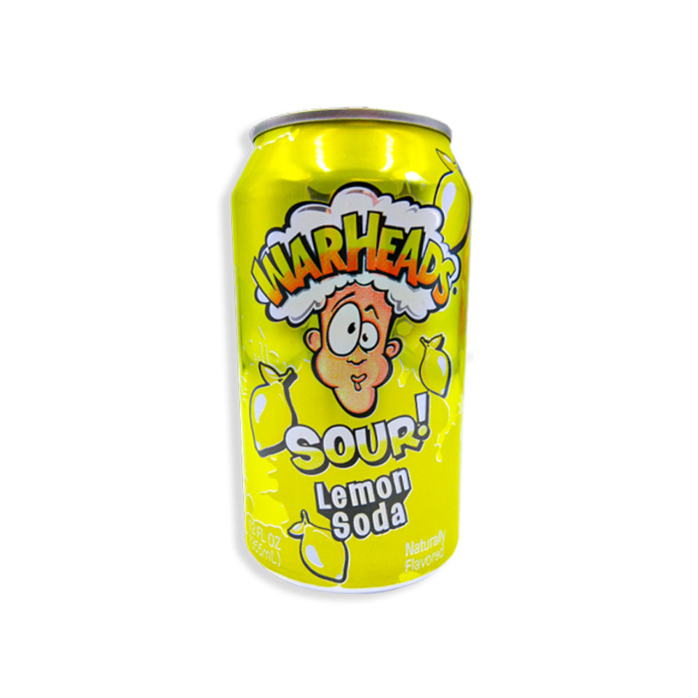 WARHEADS SODA CAN LEMON 12/12oz