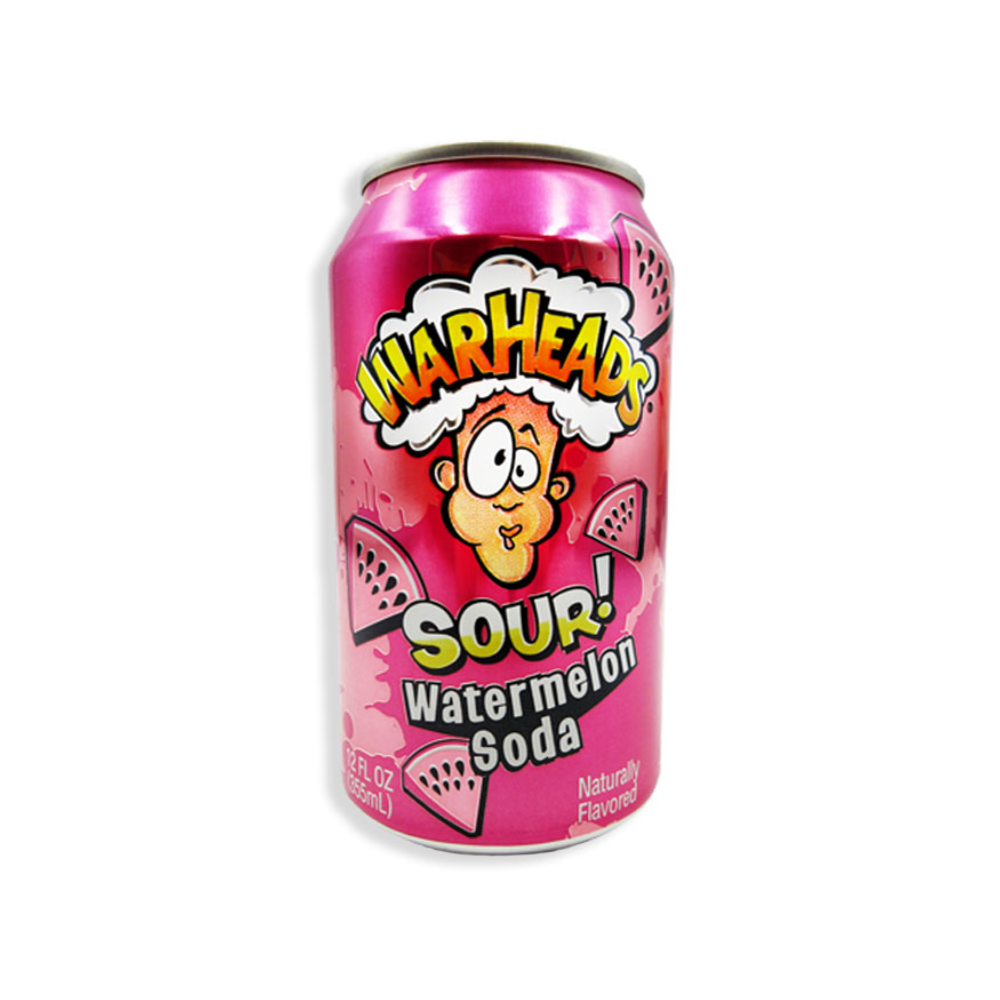 WARHEADS SODA CAN WATERMELON 12/12oz