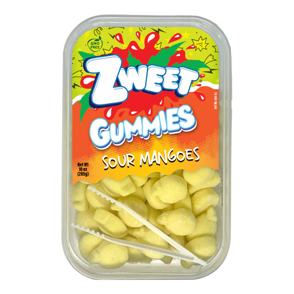 ZWEET GUMMY SOUR MANGOES 6/10oz