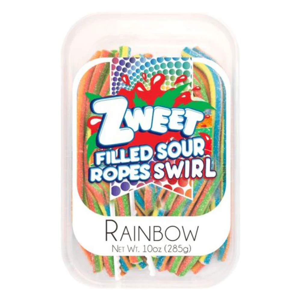 ZWEET SOUR ROPES RAINBOW SWIRL 6/10oz