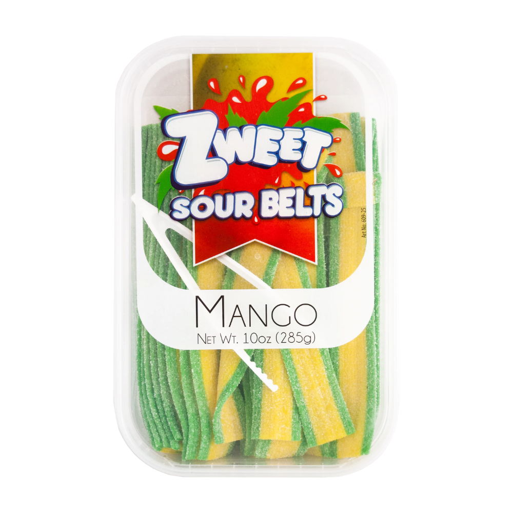 ZWEET SOUR BELTS MANGO 6/10oz