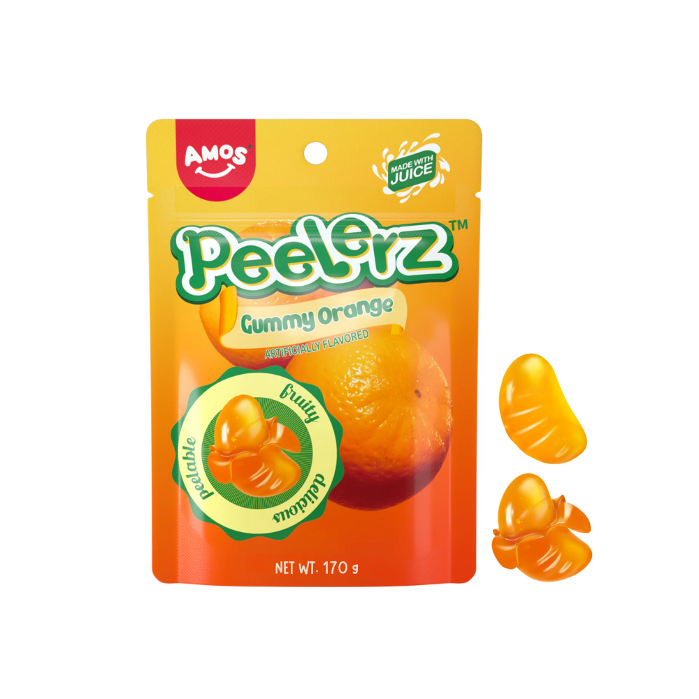 AMOS PEELERZ GUMMY ORANGE 12/6oz