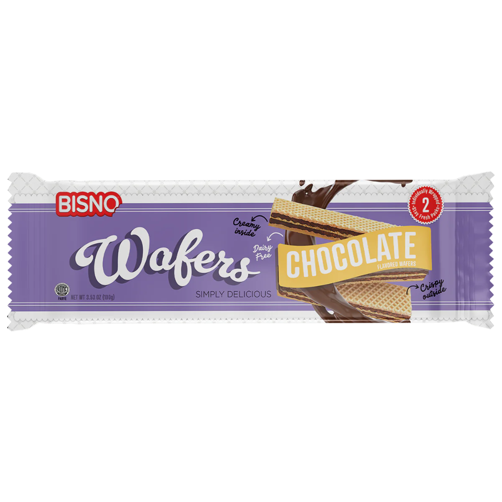 BISNO WAFERS CHOCOLATE 24/100g