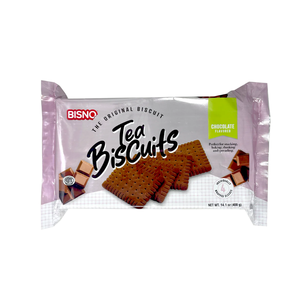 BISNO TEA BISCUITS CHOCOLATE 12/400g