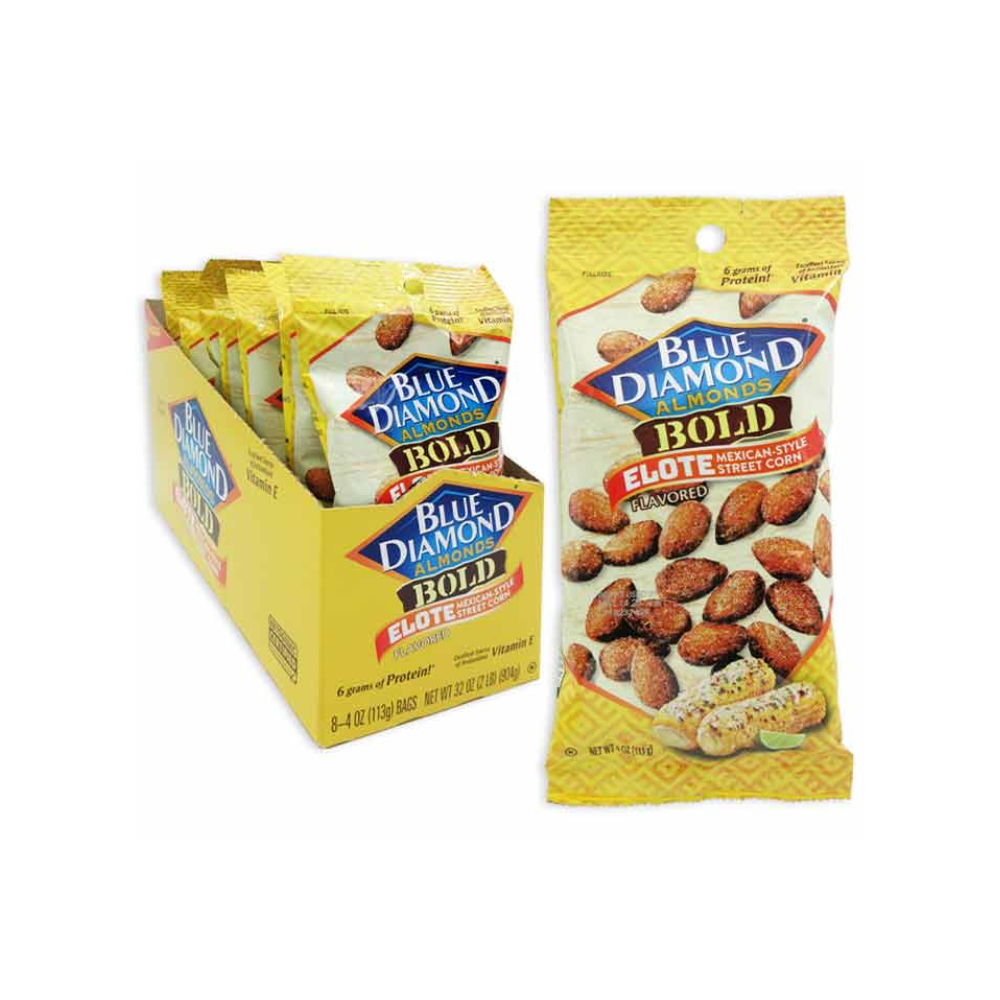 BLUE DIAMOND ELOTE FLAVORED ALMONDS 8/4oz