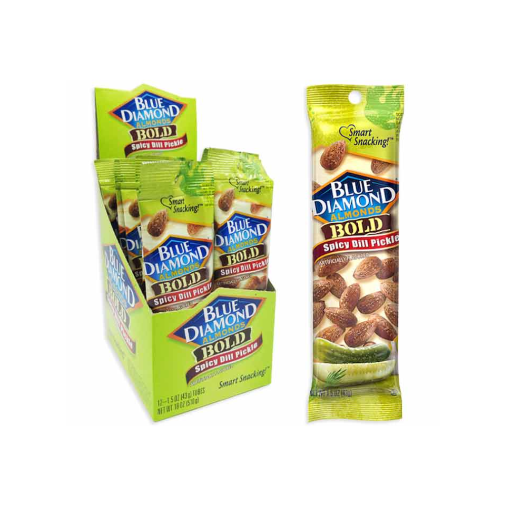BLUE DIAMOND ALMONDS BOLD SPICY DILL PICKLE 12/1.5oz