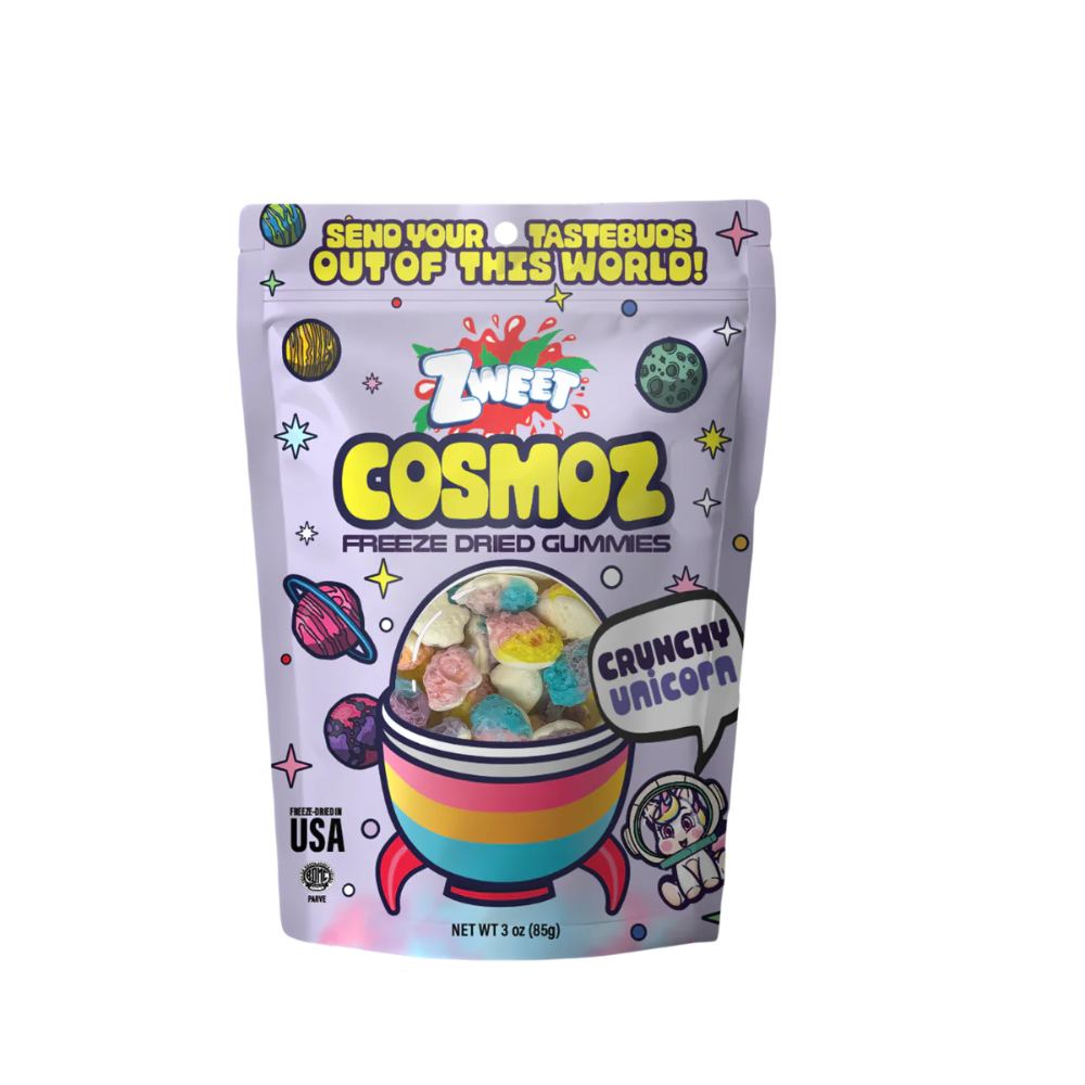 ZWEET COSMOZ FREEZE DRIED GUMMY UNICORNS 12/3OZ