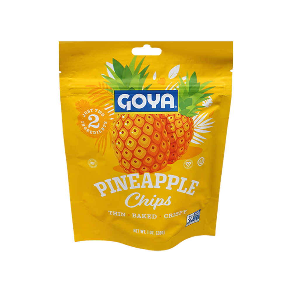 GOYA FRUIT CHIPS PINEAPPLE 6/1oz