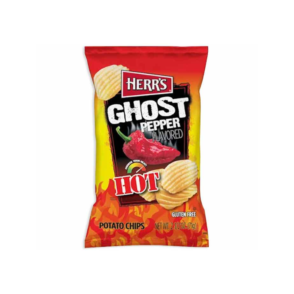 HERR'S GHOST PEPPER CHIPS 12/2.5oz