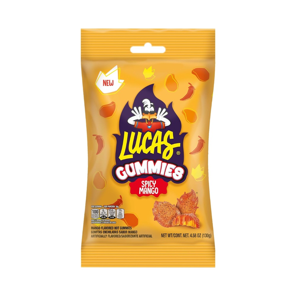 LUCAS SPICY MANGO GUMMIES 12/4.58oz