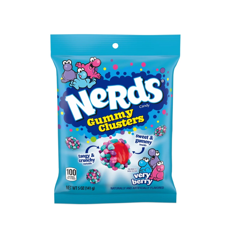 NERDS GUMMY CLUSTERS VERRY BERRY 12/5oz