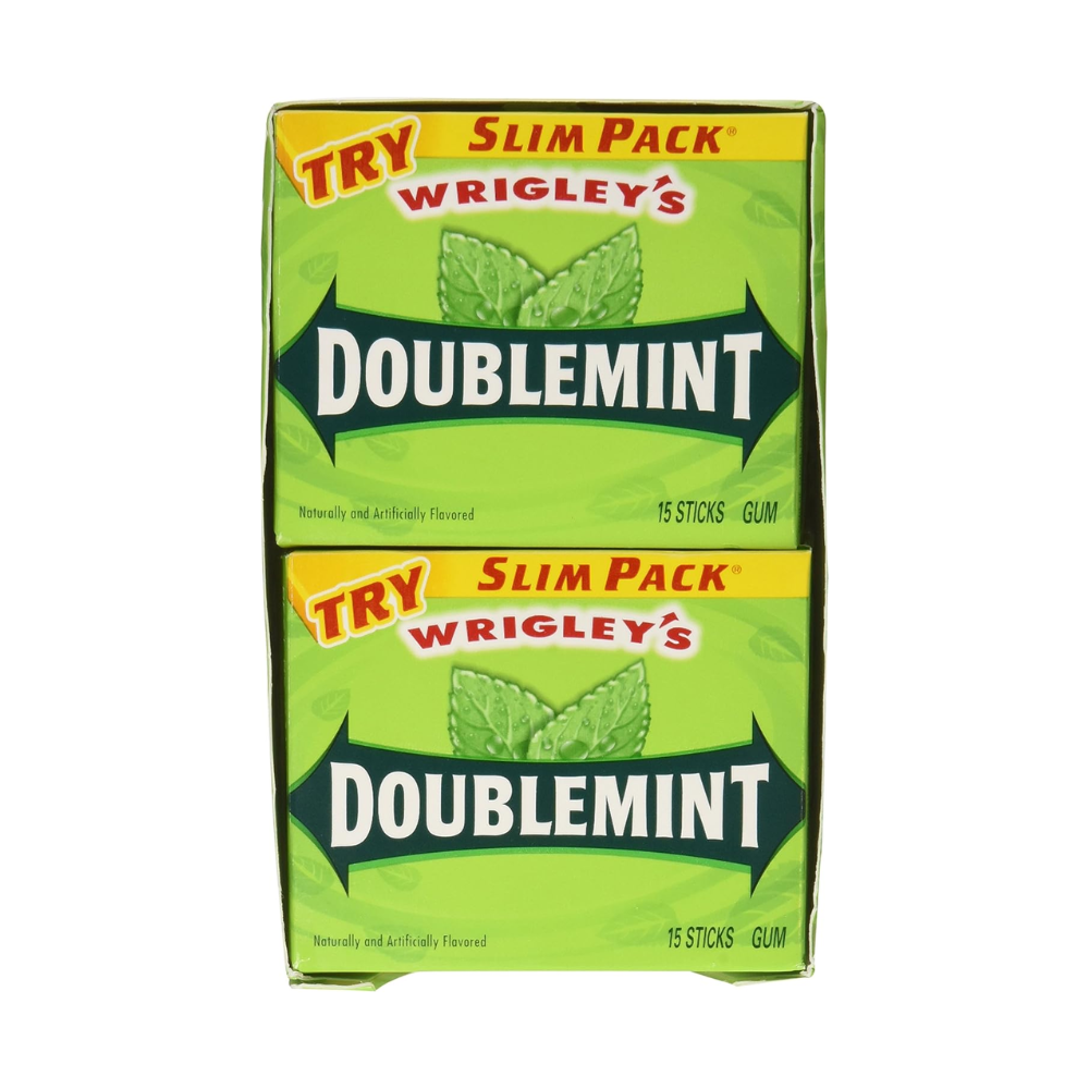 WRIGLEY'S DOUBLEMINT SLIM PACK 10/15 PIECES
