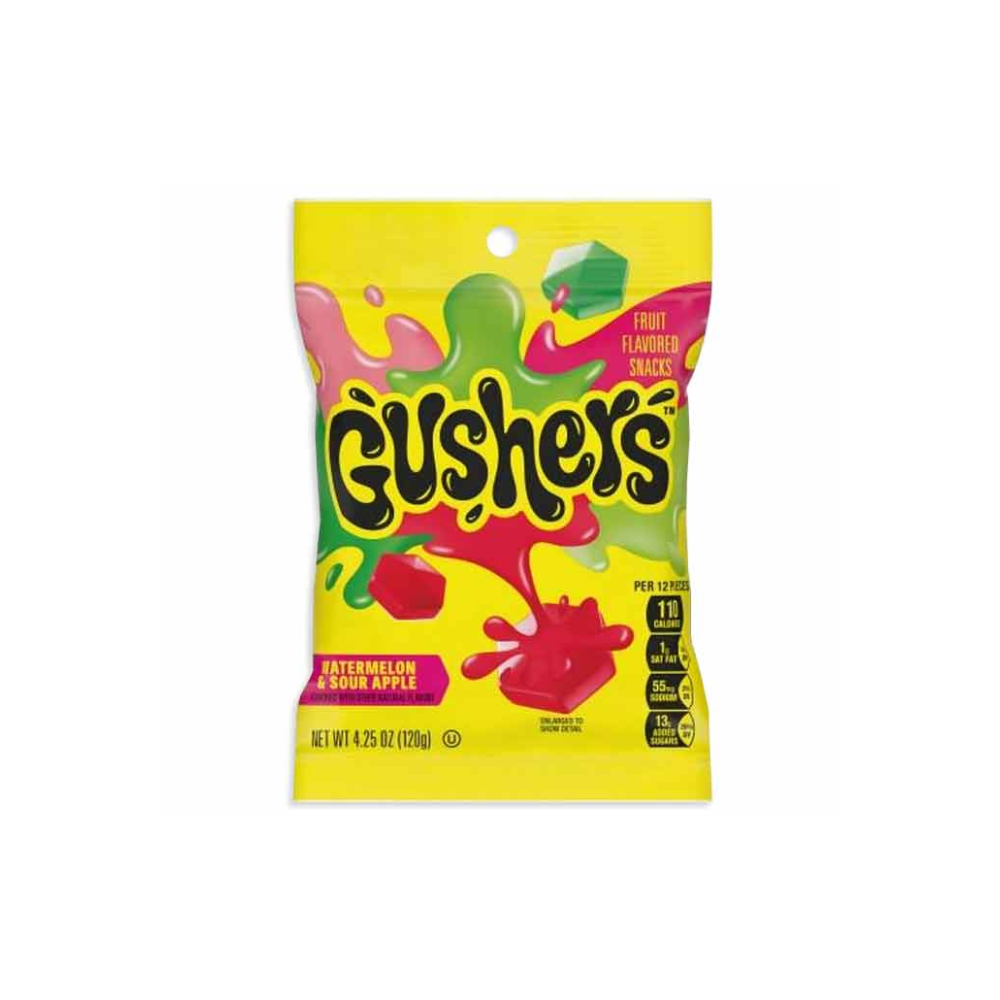 GUSHERS WATERMELON SOUR APPLE 8/4.25OZ