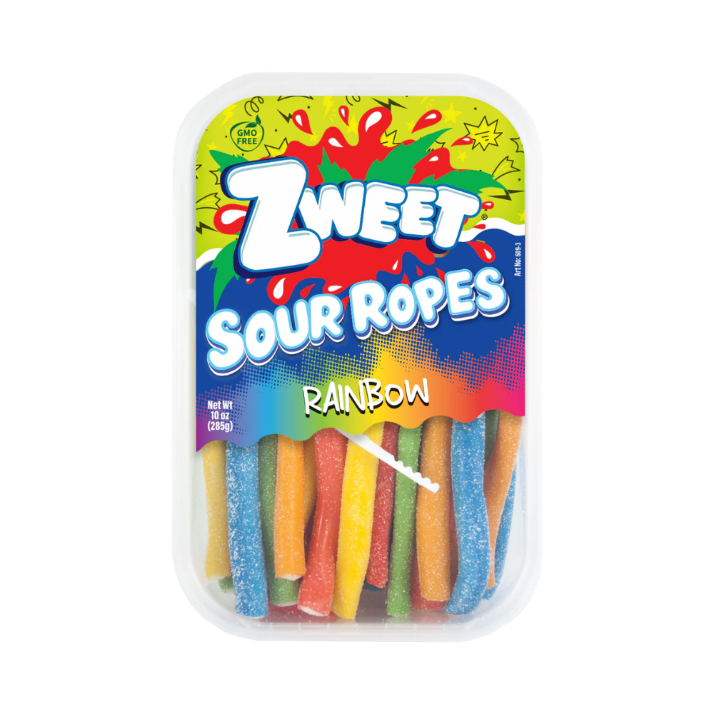 ZWEET SOUR ROPES RAINBOW 6/10oz