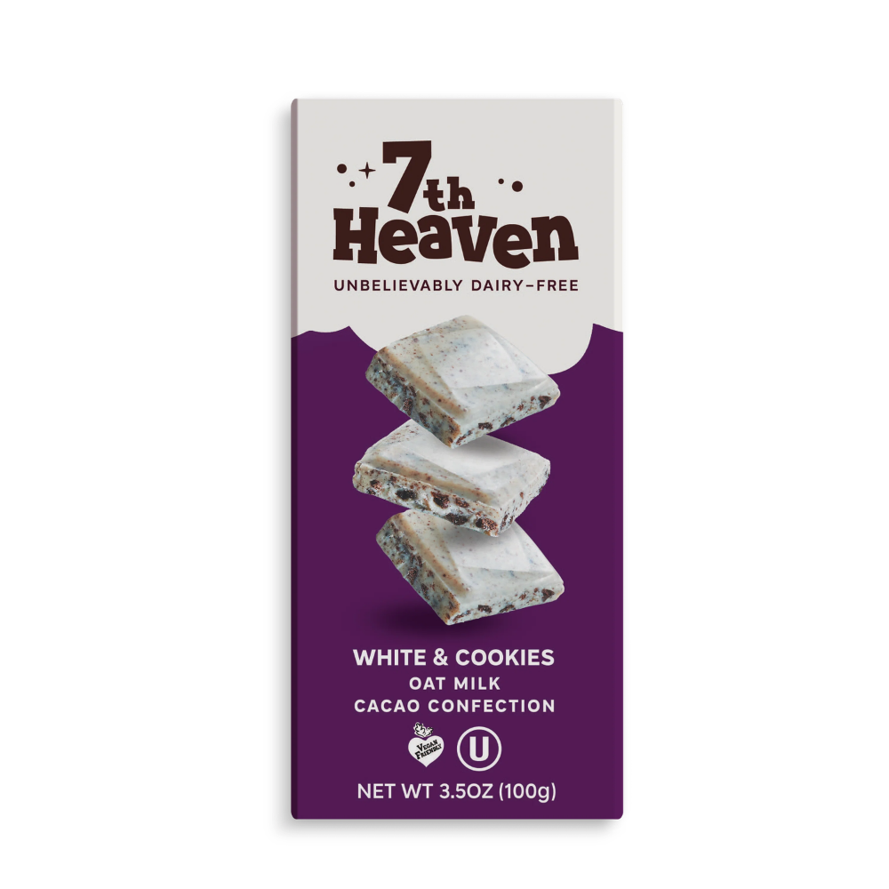 7TH HEAVEN COOKIES AND CREAM CHOCOLATE BAR 100G/14