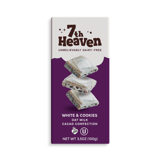 7TH HEAVEN COOKIES AND CREAM CHOCOLATE BAR 100G/14