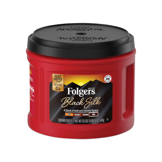 FOLGERS BLACK SILK 6/22.6 OZ