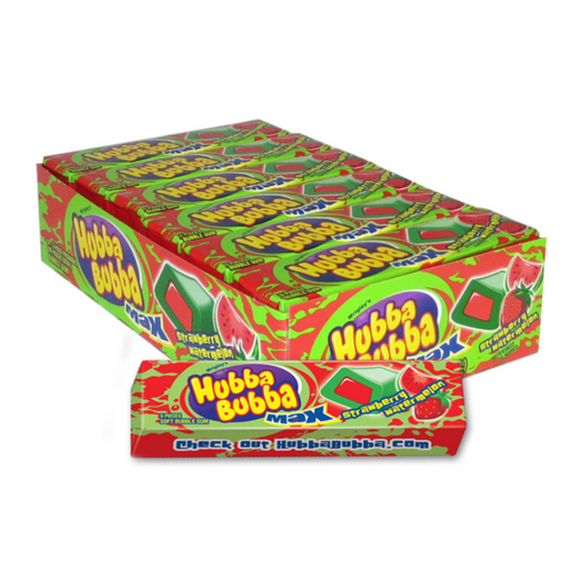 HUBBA BUBBA MAX 5 PC STRAWBERRY WATERMELON 18CT