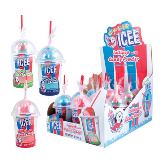 ICEE DIP-N-LIK LOLLIPOP & CANDY 12/1.66OZ