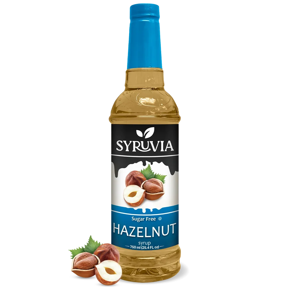 SYRUVIA SUGAR FREE HAZELNUT SYRUP 6/750ml