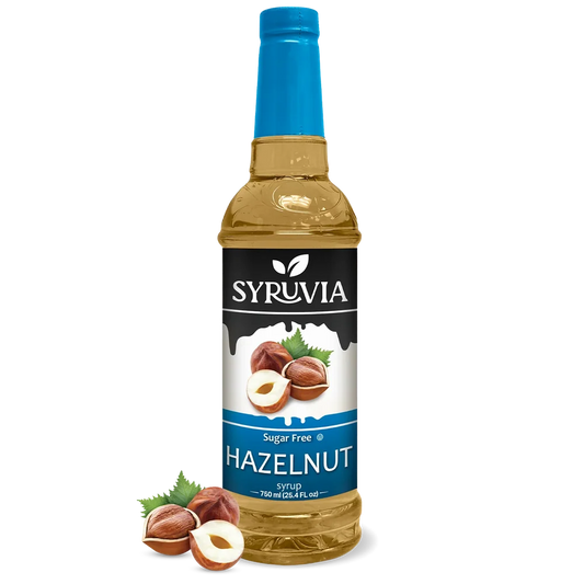 SYRUVIA SUGAR FREE HAZELNUT SYRUP 6/750ml