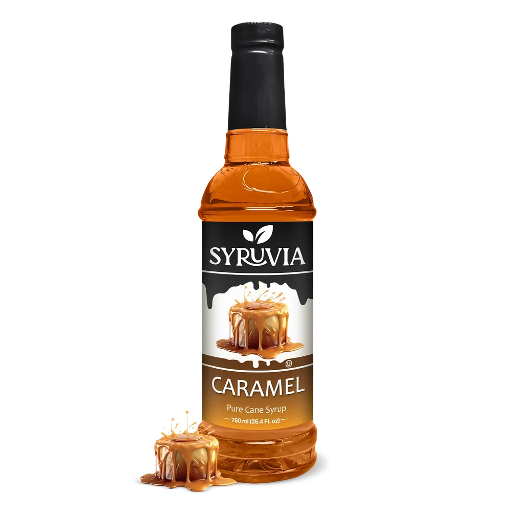 SYRUVIA CARAMEL SYRUP 6/750ml