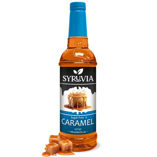SYRUVIA SUGAR FREE CARAMEL SYRUP 6/750ml