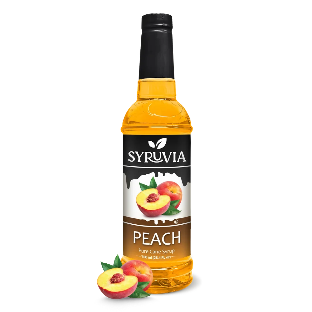 SYRUVIA PEACH SYRUP 6/750ml