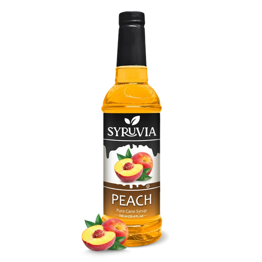 SYRUVIA PEACH SYRUP 6/750ml
