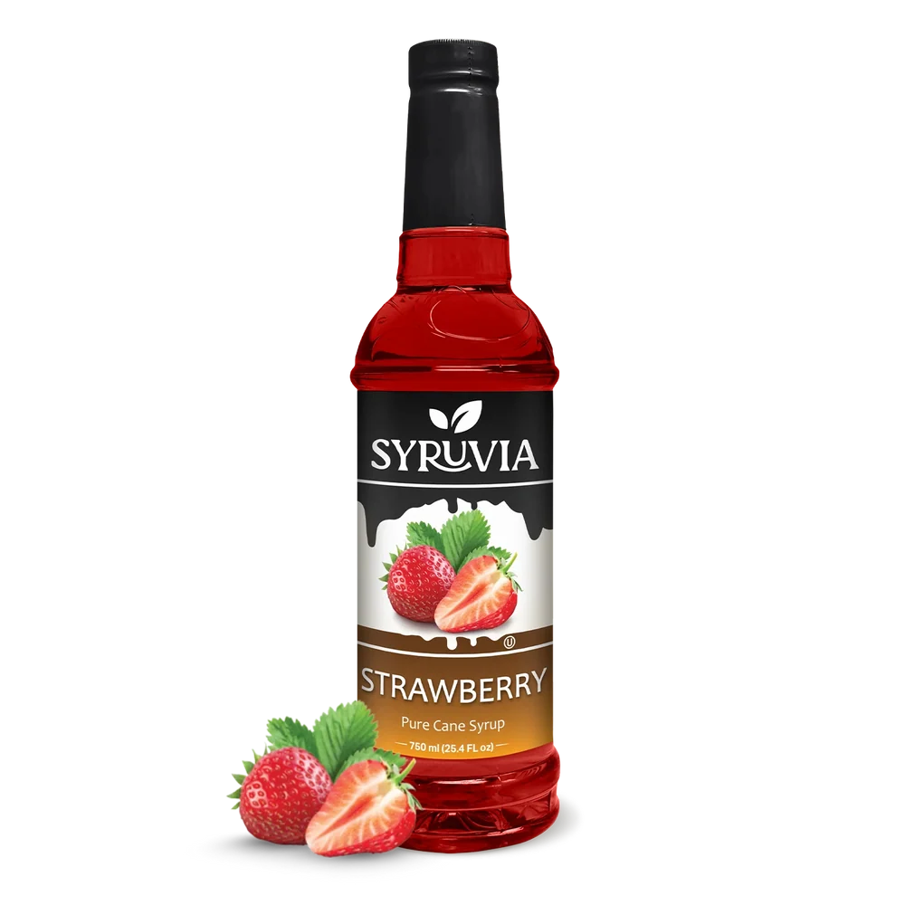 SYRUVIA STRAWBERRY SYRUP 6/750ml