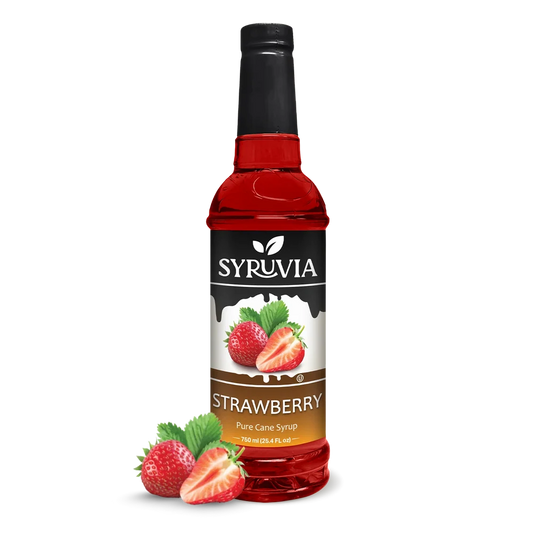 SYRUVIA STRAWBERRY SYRUP 6/750ml