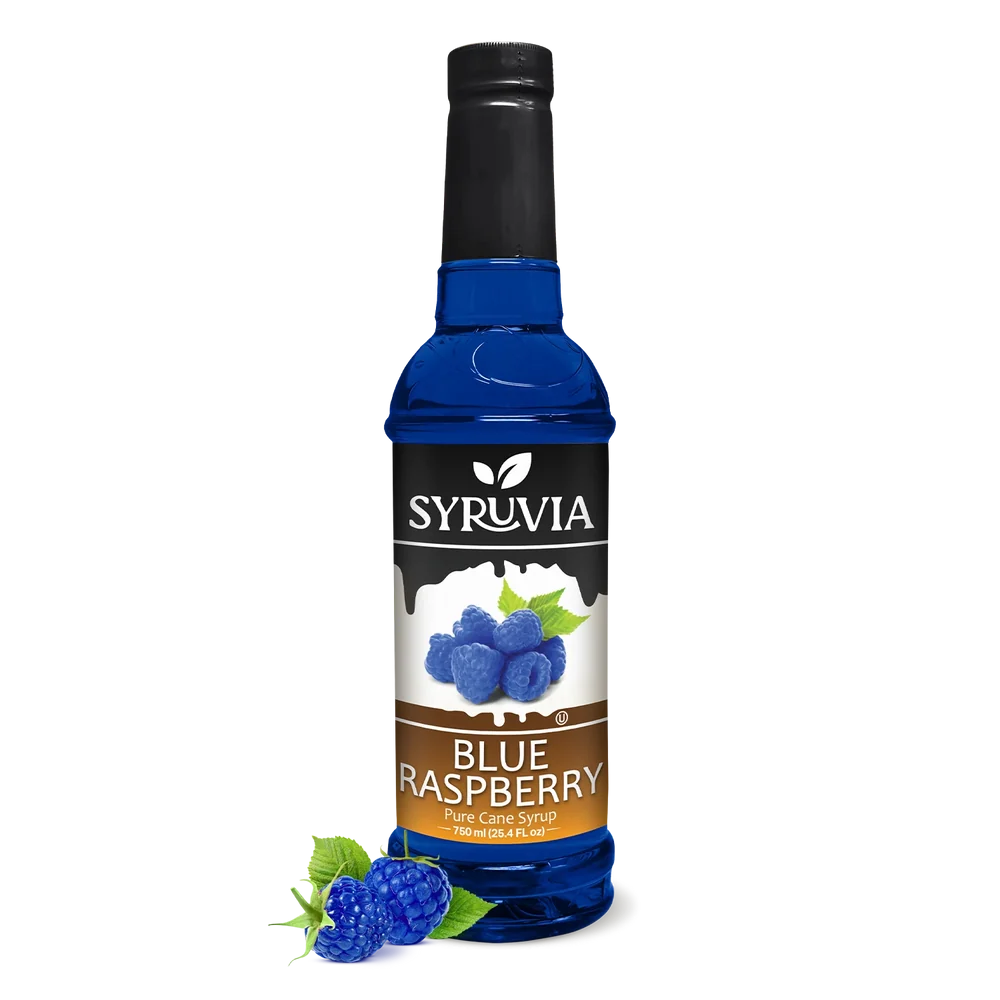 SYRUVIA BLUE RASPBERRY SYRUP 6/750ml