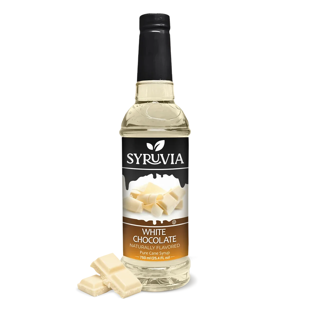 SYRUVIA WHITE CHOCOLATE SYRUP 6/750ml