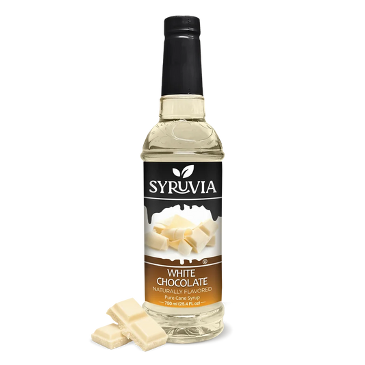 SYRUVIA WHITE CHOCOLATE SYRUP 6/750ml