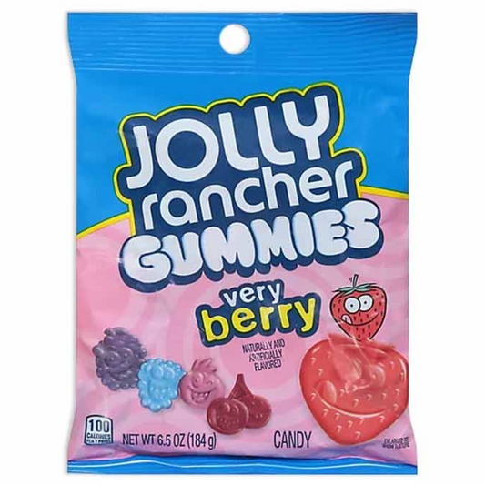 JOLLY RANCHER GUMMIES VERY BERRY PEG BAG 12/6.5OZ