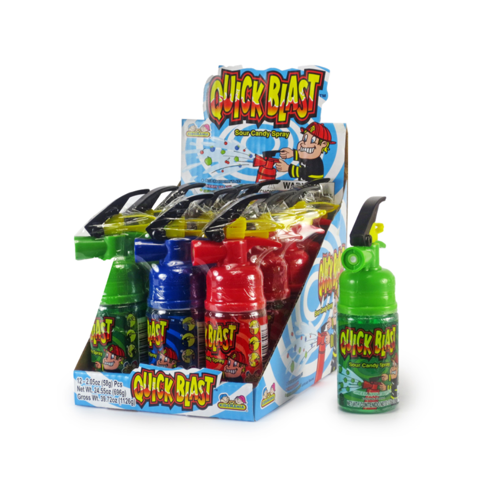 KIDSMANIA QUICK BLAST SOUR CANDY SPRAY 12/2.05 OZ