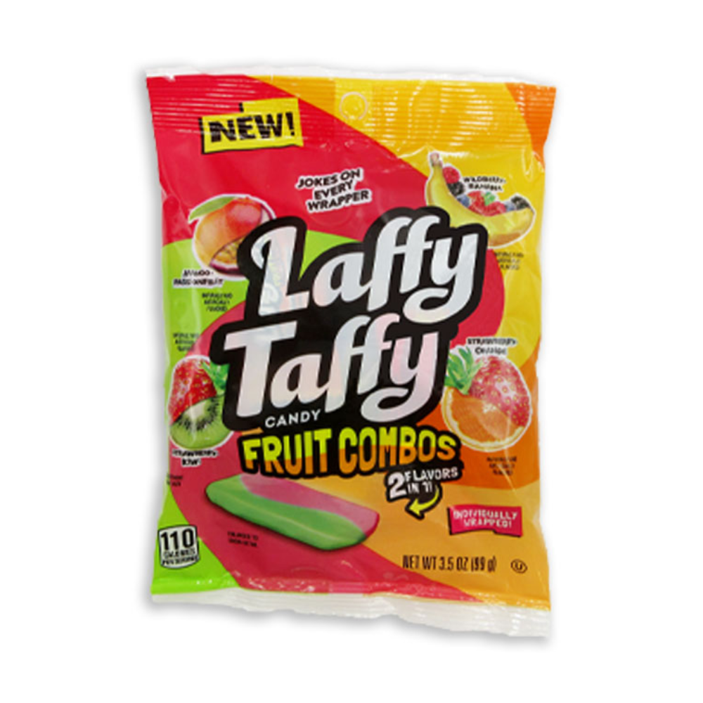 LAFFY TAFFY FRUIT COMBOS PEG BAG 12/3.5OZ