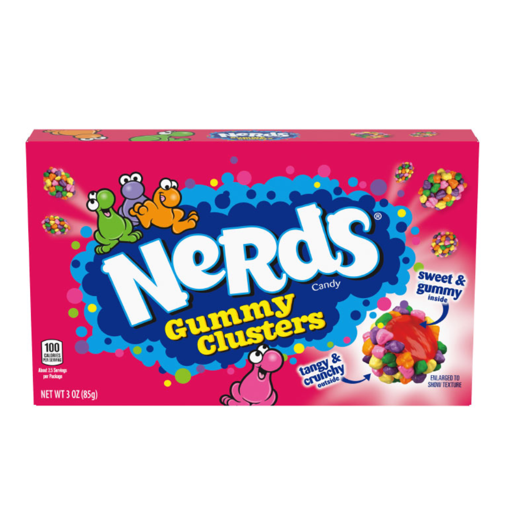 NERDS GUMMY CLUSTERS THEATER BOX 12/3oz