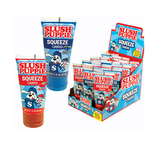 SLUSH PUPPIE SQUEEZE CANDY 12/2.1OZ