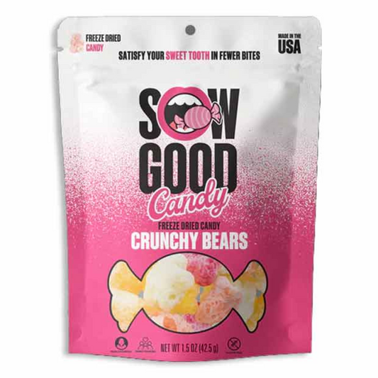 SOW GOOD FREEZE DRIED - CRUNCHY BEARS 24/1.5OZ