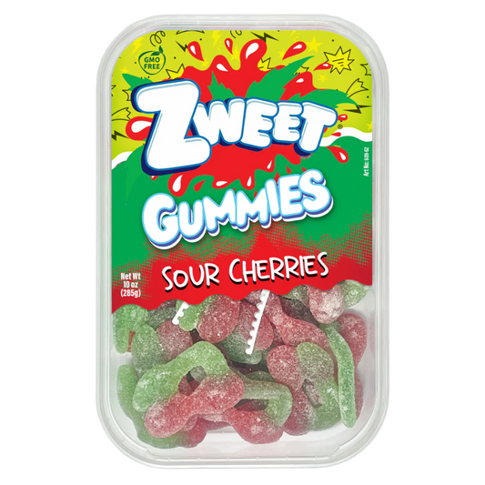 ZWEET GUMMY SOUR CHERRIES 6/10oz