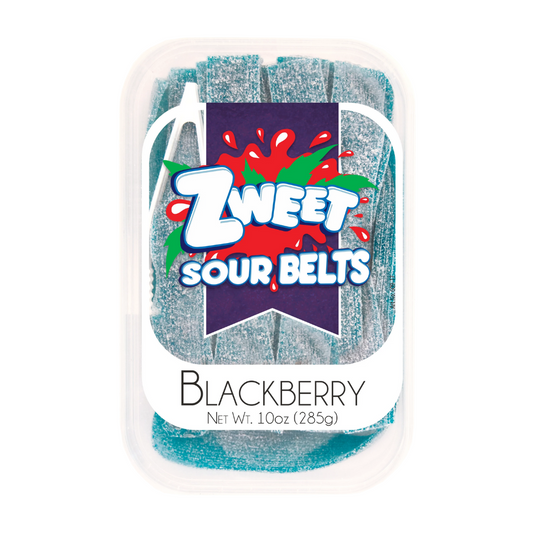 ZWEET SOUR BELTS BLACKBERRY 6/10oz