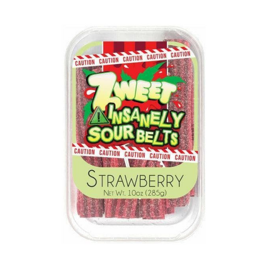ZWEET INSANELY SOUR STRAWBERRY BELTS 6/10oz