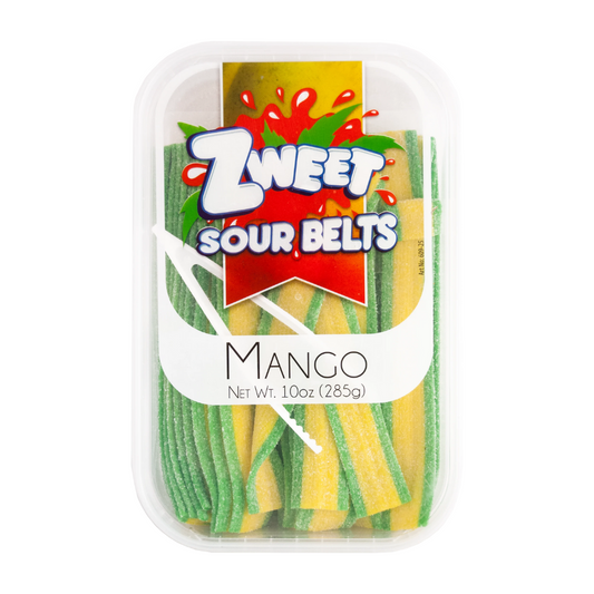 ZWEET SOUR BELTS MANGO 6/10oz