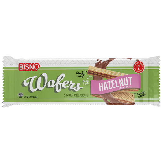 BISNO WAFERS HAZELNUT 24/100g